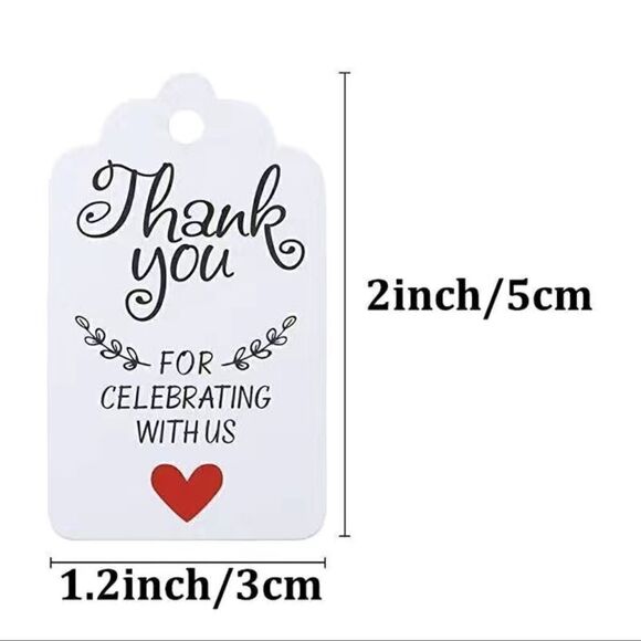 Thank you for celebrating with us hanging cards (50) - Picture 2 of 2